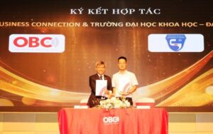 Lãnh đạo OBC ký kết hợp tác với các trường đại học, viện, trung tâm tại Huế.